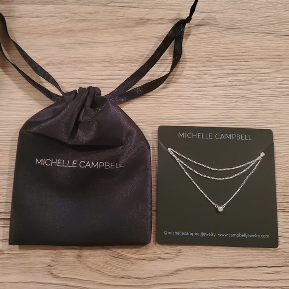 New Diamond Bezel Michelle Campbell Necklace - Picture 2 of 5